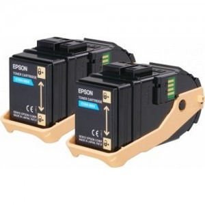 Epson Toner S050608 Cyan Twin-Pack