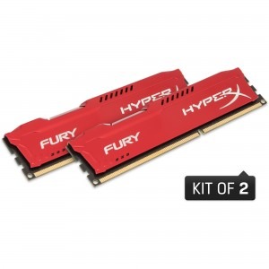 HyperX Fury Red 8GB DDR3 1866 MHz CL10 Dual Channel Kit