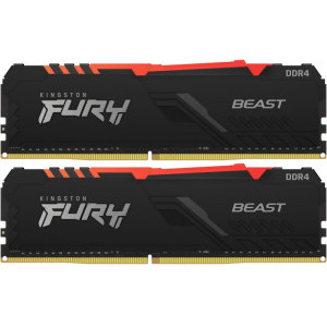 Kingston FURY Beast RGB 16GB DDR4 2666MHz CL16 Dual Channel Kit