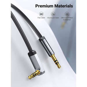 Ugreen AV119, Jack 3.5 mm Male - Jack 3.5 mm Male, 5m, negru-gri