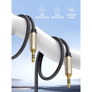 Ugreen AV125, Jack 3.5 mm Male - Jack 3.5 mm Male, 2m, negru-gri