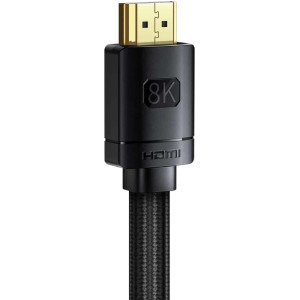 Baseus HD 8K, HDMI Male - HDMI Male, v2.1, 3m, negru