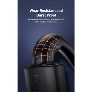 Baseus Cafule, HDMI Male - HDMI Male, v2.0, 1m, negru
