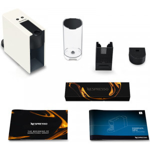 Nespresso by Krups Essenza Mini C30 Alb + 14 capsule cadou, 1260W, 19bar, 0.6L