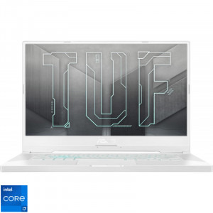 ASUS Gaming 15.6'' TUF Dash F15 FX516PM, FHD 240Hz, Procesor Intel® Core™ i7-11370H (12M Cache, up to 4.80 GHz, with IPU), 16GB DDR4, 512GB SSD, GeForce RTX 3060 6GB, No OS, Moonlight White