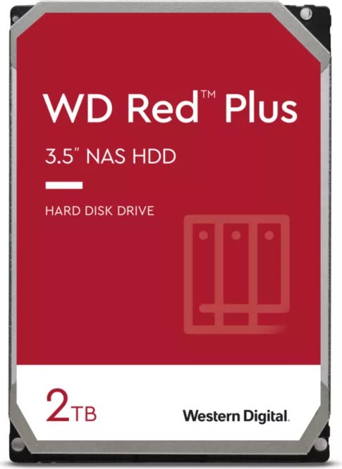 Hard disk WD Red Plus 2TB SATA-III 5400RPM 128MB