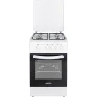 Aragaz NobelTek NLT 5601A/G1, Gaz, 4 arzatoare, Sistem de siguranta, 50 cm, Alb