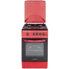 Aragaz NobelTek NLT 5602R/G1, Gaz, 4 arzatoare, Sistem de siguranta, Aprindere integrata, 50 cm, Rosu