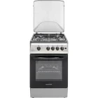 NobelTek NLT 5602IX/G1, Gaz, 4 arzatoare, Sistem de siguranta, Aprindere integrata, 50 cm, Inox