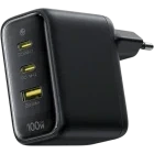 Incarcator retea Baseus EnerFill FE22, 2x USB-C, 1x USB, Quick Charge 100 W, Black