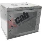 Xcab N6U45S.7035 6U, Wall mount, 600 x 450, Glass door, Gri