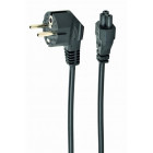 Cablu componente Gembird Shucko Male - IEC320/C5 Male, 1 m, Negru