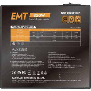 Darkflash EMT850, 80+ Bronze, 850W