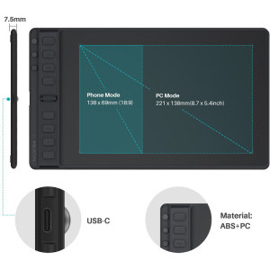 Huion Inspiroy 2 M H951P Black