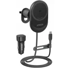 Incarcator auto Anker MagGo B2933H11, Qi2 15 W, Black