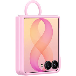 Samsung Protectie pentru spate Silicone Ring Magnet Pink pentru Galaxy Z Flip 8