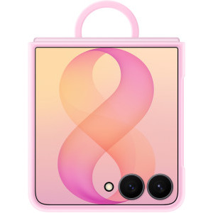 Samsung Protectie pentru spate Silicone Ring Magnet Pink pentru Galaxy Z Flip 8