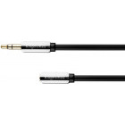 Cablu audio Kruger&Matz Jack 3.5 mm Male - Jack 3.5 mm Female, 3 m, negru