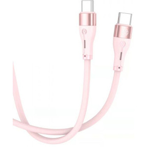 Tellur USB-C Male la USB-C, 1 m, Pink, amperaj maxim suportat 3A
