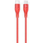 Cablu de date / adaptor Tellur USB-C Male la USB-C, 1 m, Red, amperaj maxim suportat 3A