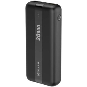 Tellur PBC203, 20000 mAh, 2x USB, 1x USB-C, Black