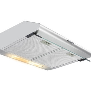 Heinner traditionala XCH-450S, Putere de absorbtie 326 m3/h, 2 motoare, 60 cm, Inox