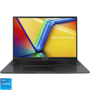 Laptop ASUS 16 Vivobook 16 X1605VA, WUXGA, Procesor Intel® Core™ i5-13420H (12M Cache, up to 4.60 GHz), 16GB DDR4, 1TB SSD, Intel UHD, No OS, Indie Black