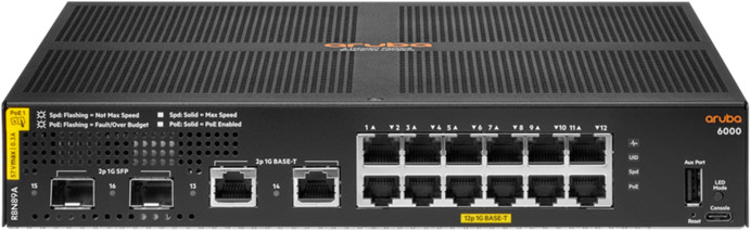 Switch HP Gigabit Aruba 6000 12G CL4 2SFP