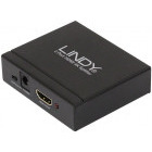 Adaptor LINDY Splitter, 1x HDMI Female - 2x HDMI Female, negru