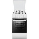 Aragaz Hansa FCMW581009, 4 arzatoare, Mixt, Aprindere electrica, Grill, Clasa A, 50 cm, Alb