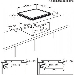 AEG HK634021XB, Vitroceramica, 4 zone de gatit, Control touch, Stop&Go, Rama inox, 60 cm, Negru