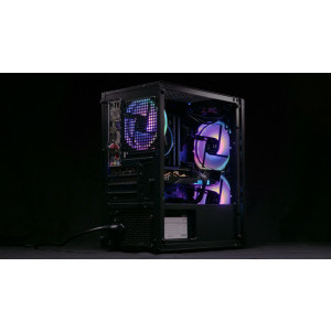 Gaming Zmeu, Intel i3 12100F 3.3GHz, 16GB DDR4, 500GB SSD, RTX 3050 8GB GDDR6, Iluminare RGB