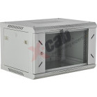 Xcab 6U45S.7035 6U, Wall mount, 600 x 450, Glass door, Gri