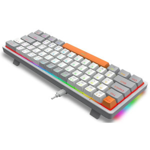 Redragon Akali Grey RGB Red Switch Mecanica