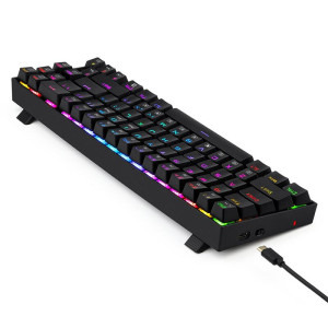Redragon Deimos Black RGB Blue Switch Mecanica
