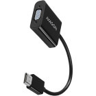 Adaptor AXAGON 1x HDMI 1.4b Male - 1x VGA Female, 1x Jack 3.5 mm Female, 1x Micro USB Female, 0.15 m, negru