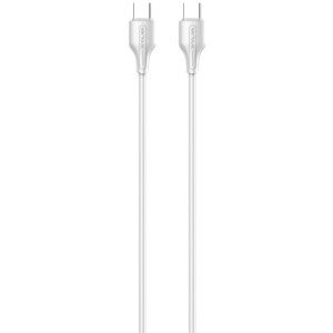 Cablu periferice Serioux USB-C Male la USB-C Male, 1 m, Alb