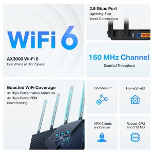 TP-LINK 2.5Gigabit ARCHER AX55 PRO Dual-Band WiFi 6