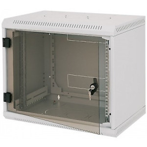 TRITON RBA-04-AS6-CAX-A6 4U, Wall mount, 600 mm, Glass door, Panouri laterale fixe, Gri