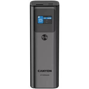 Canyon PB-2010 27000 mAh, 1x USB, 2x USB-C, Power Delivery 140W, posibilitate incarcare laptop