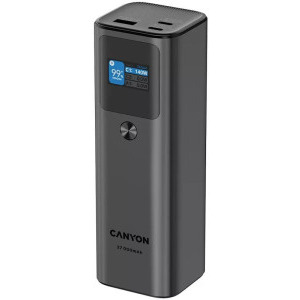 Canyon PB-2010 27000 mAh, 1x USB, 2x USB-C, Power Delivery 140W, posibilitate incarcare laptop