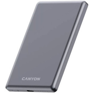 Canyon 5000 mAh, OnCharge 505 Slim, Incarcare wireless Magsafe, Power Delivery 20W, Dark Grey