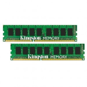Kingston Memorie ValueRAM ECC UDIMM DDR3 Kit 8GB 1333MHz CL9 Dual Rank x8 1.5v Thermal Sensors w/TS Intel