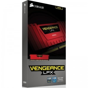 Corsair Vengeance LPX Red 16GB DDR4 2666MHz CL16 Quad Channel Kit