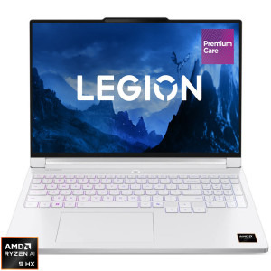 Laptop Lenovo Gaming 16 Legion 7 16AGP11, WQXGA OLED 240Hz, Procesor AMD Ryzen™ AI 9 HX 470 (24M Cache, up to 5.2 GHz), 32GB LPDDR5X, 1TB SSD, GeForce RTX 5060 8GB, No OS, Glacier White, 3Yr Onsite Premium Care