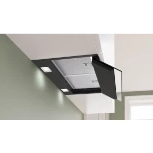 Bosch integrata DBB67DP60, Putere de absorbtie 699 m3/h, Clasa A+, 3 trepte de viteza, EcoSilence Drive, Home Connect, Iluminare LED, 60 cm, Negru