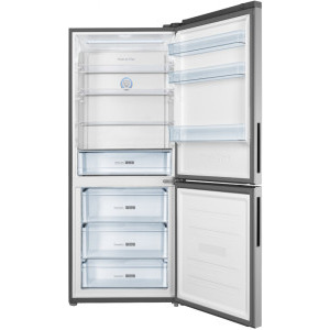 Tesla RC4201FTXE, 417 L, Clasa E, Total No Frost, Multi Air Flow, Control electronic, 185 cm, Inox