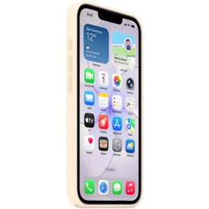Apple Protectie pentru spate, material silicon pentru iPhone 17e, culoare Vanilla