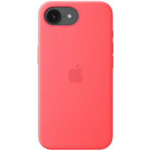 Apple Protectie pentru spate, material silicon pentru iPhone 17e, culoare Bright Guava