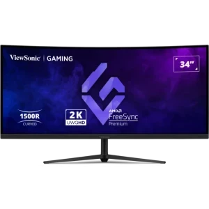 Monitor LED ViewSonic Gaming VX3418C-2K Curbat 34 inch UWQHD VA 1 ms 180 Hz HDR FreeSync Premium